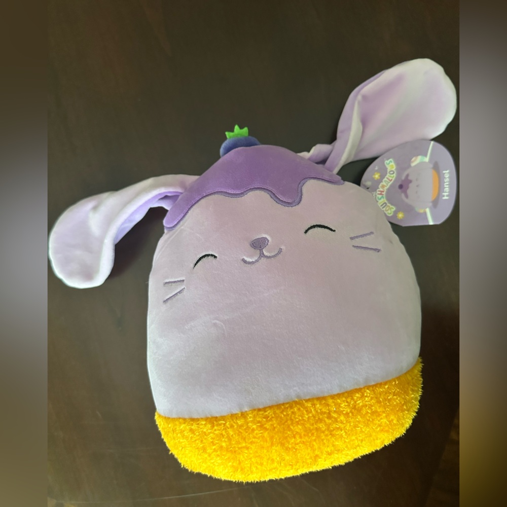 Squishmallow 8” Hansel the Blueberry Bunny NWT  - hard to find